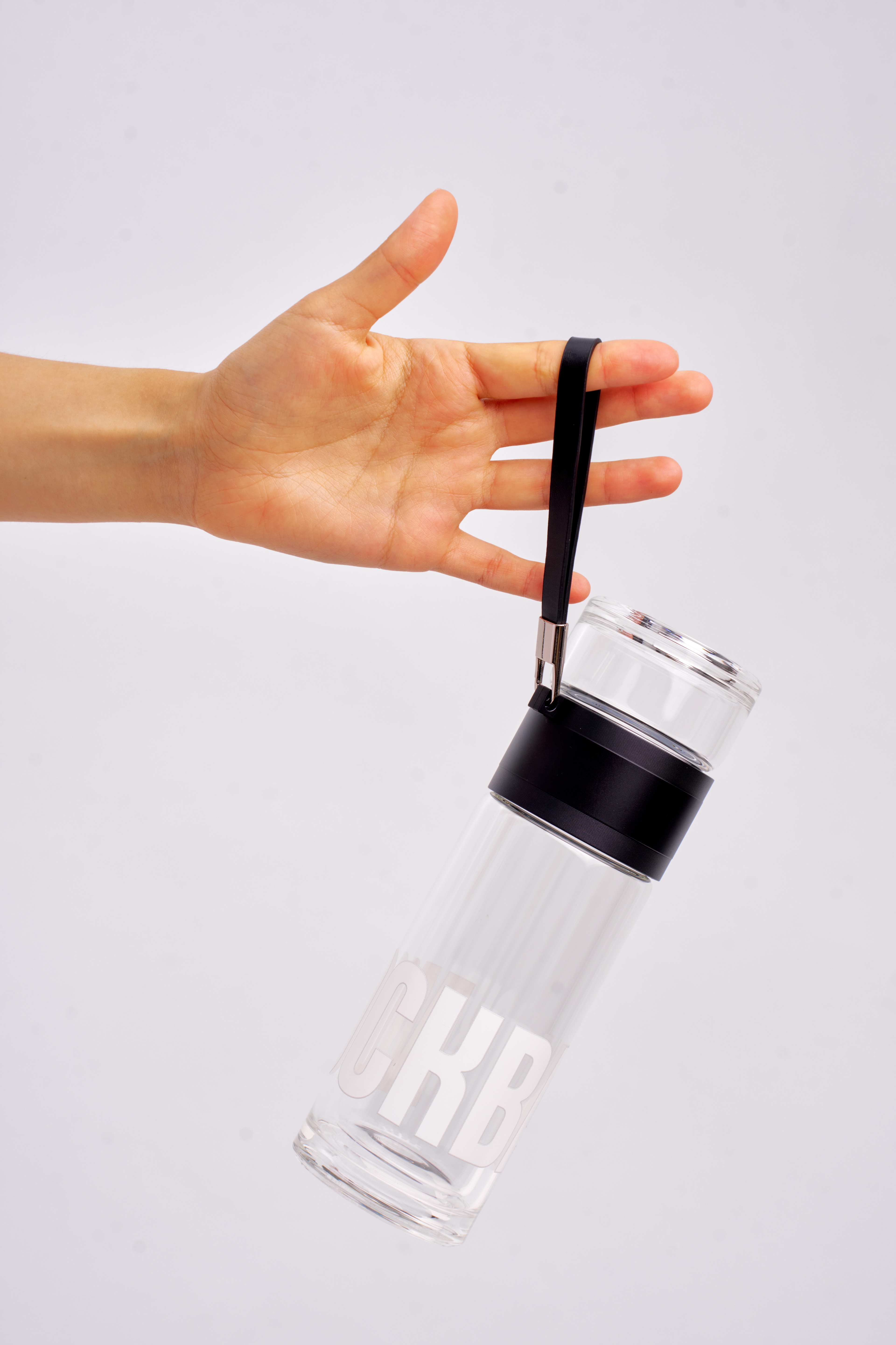 Термобутылка стекляная с белым логотипом - Изображение 4