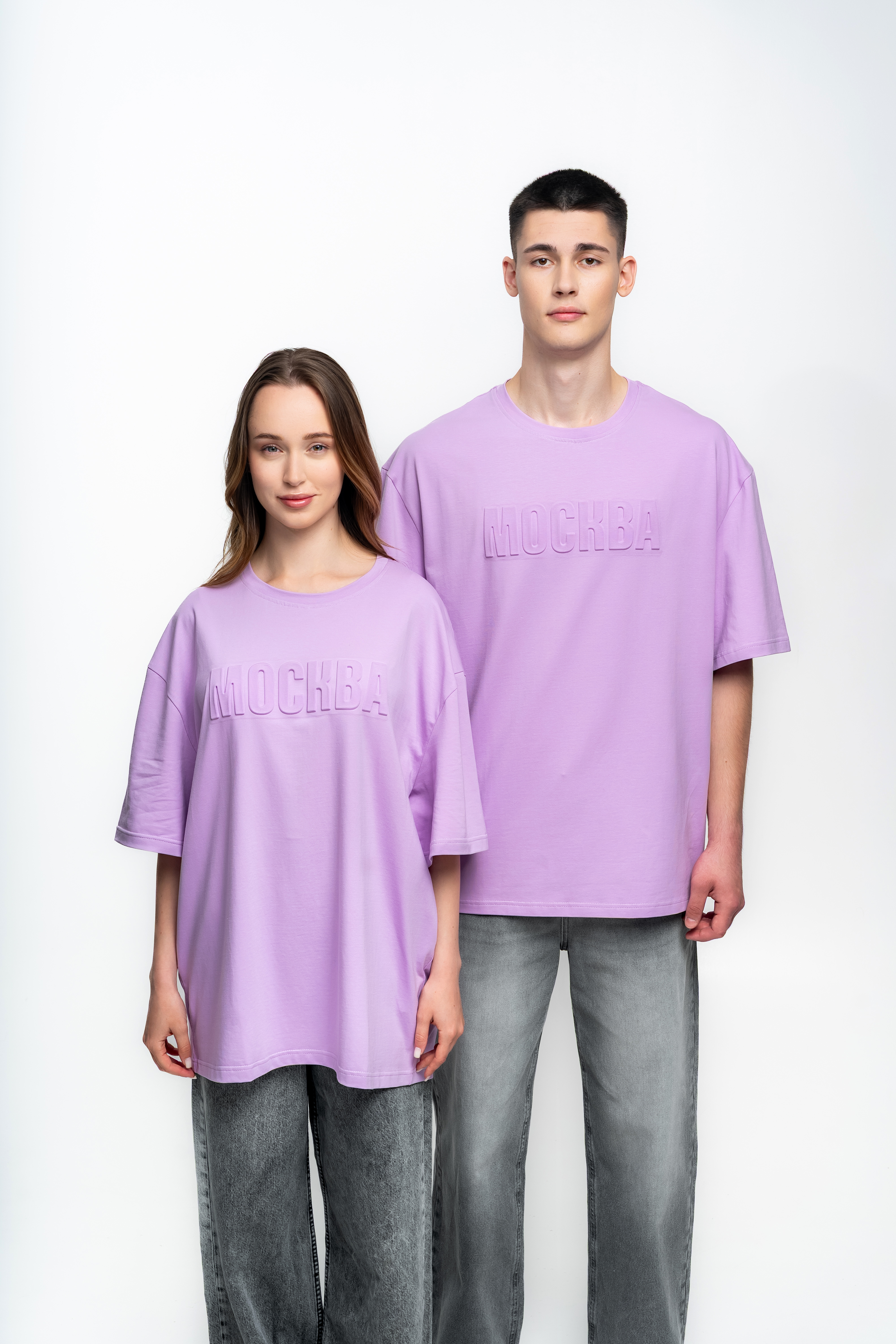 Сиреневая футболка с объемным логотипом - Изображение 8