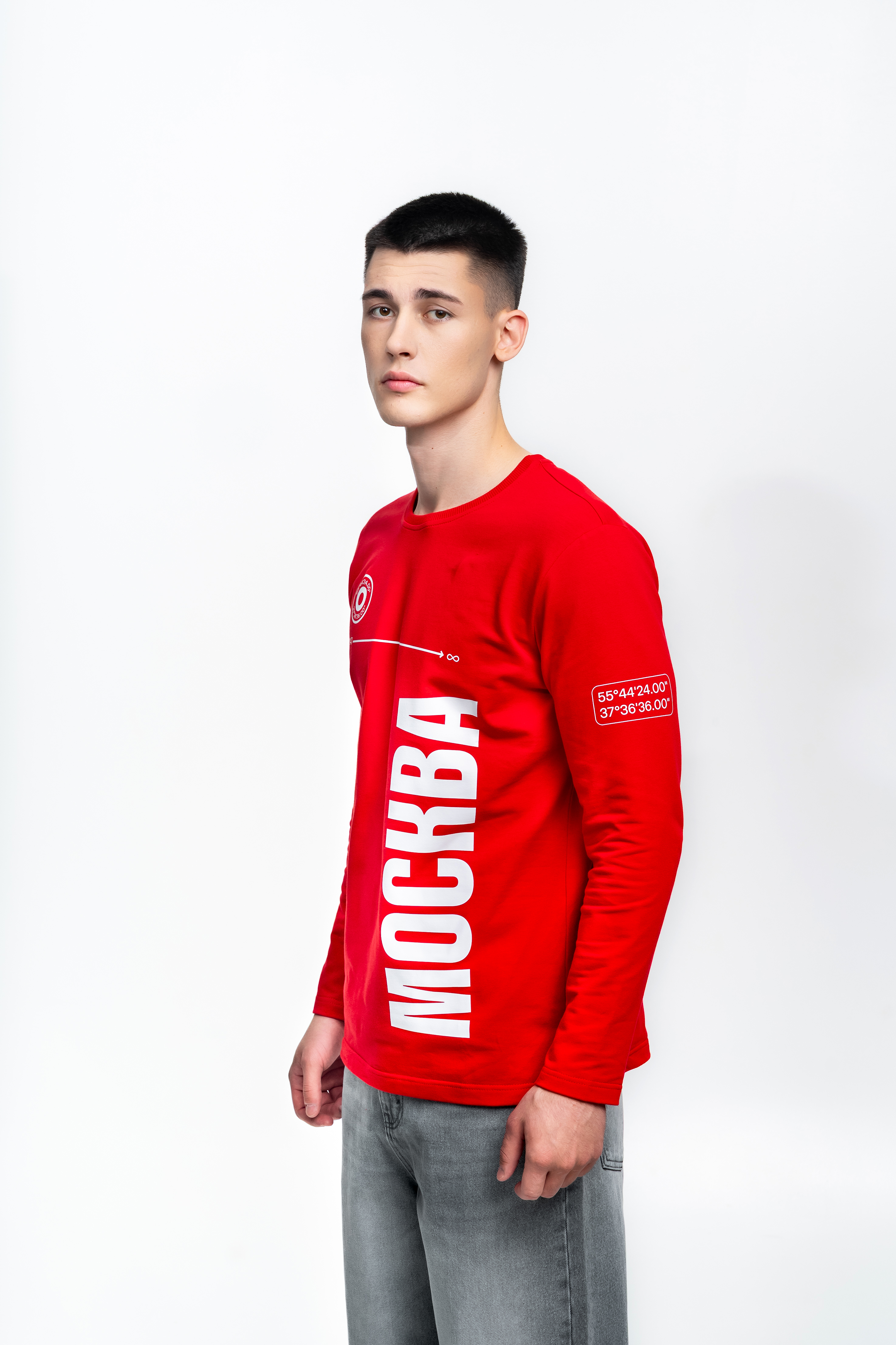 Красный лонгслив - Изображение 3