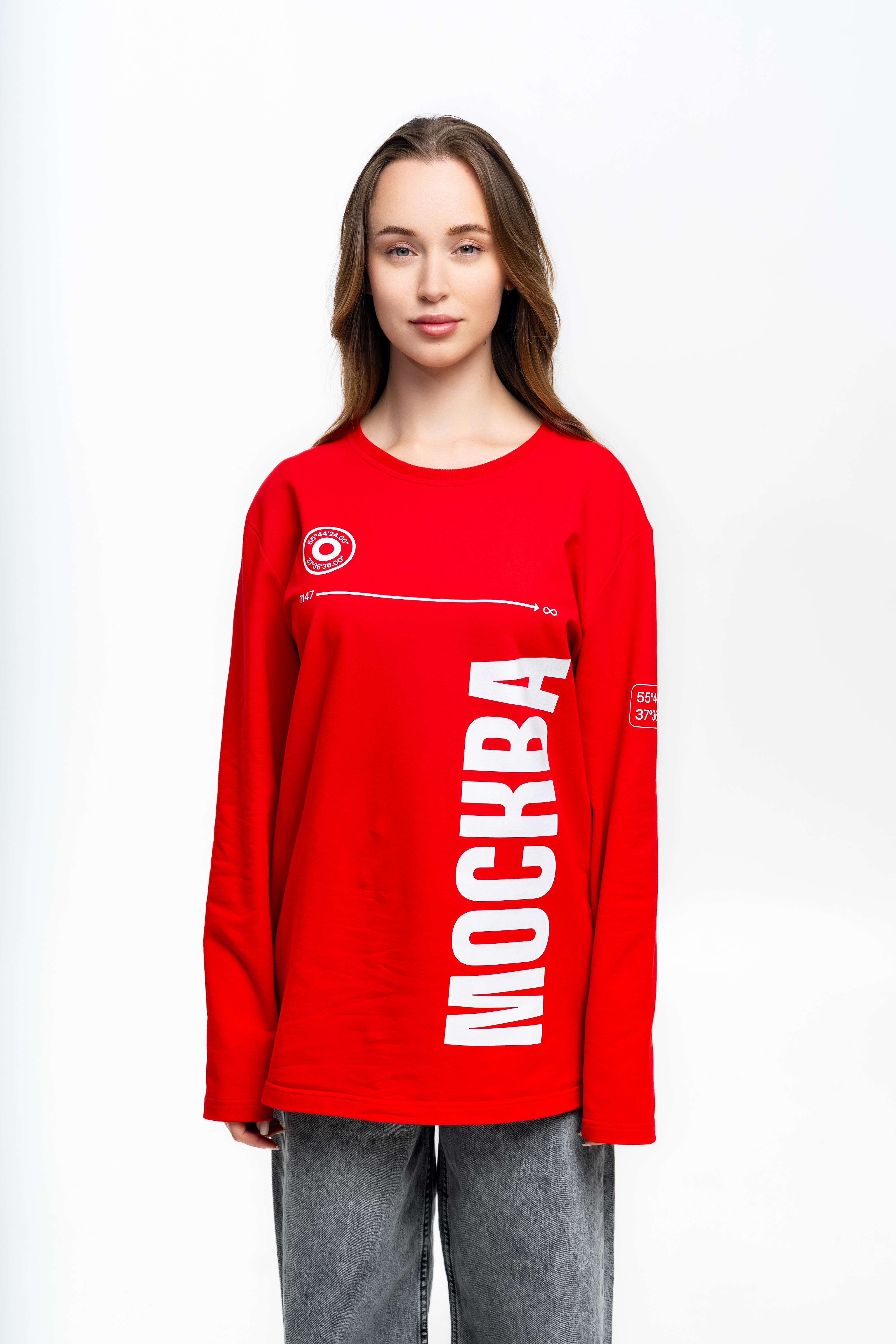 Красный лонгслив - Изображение 8