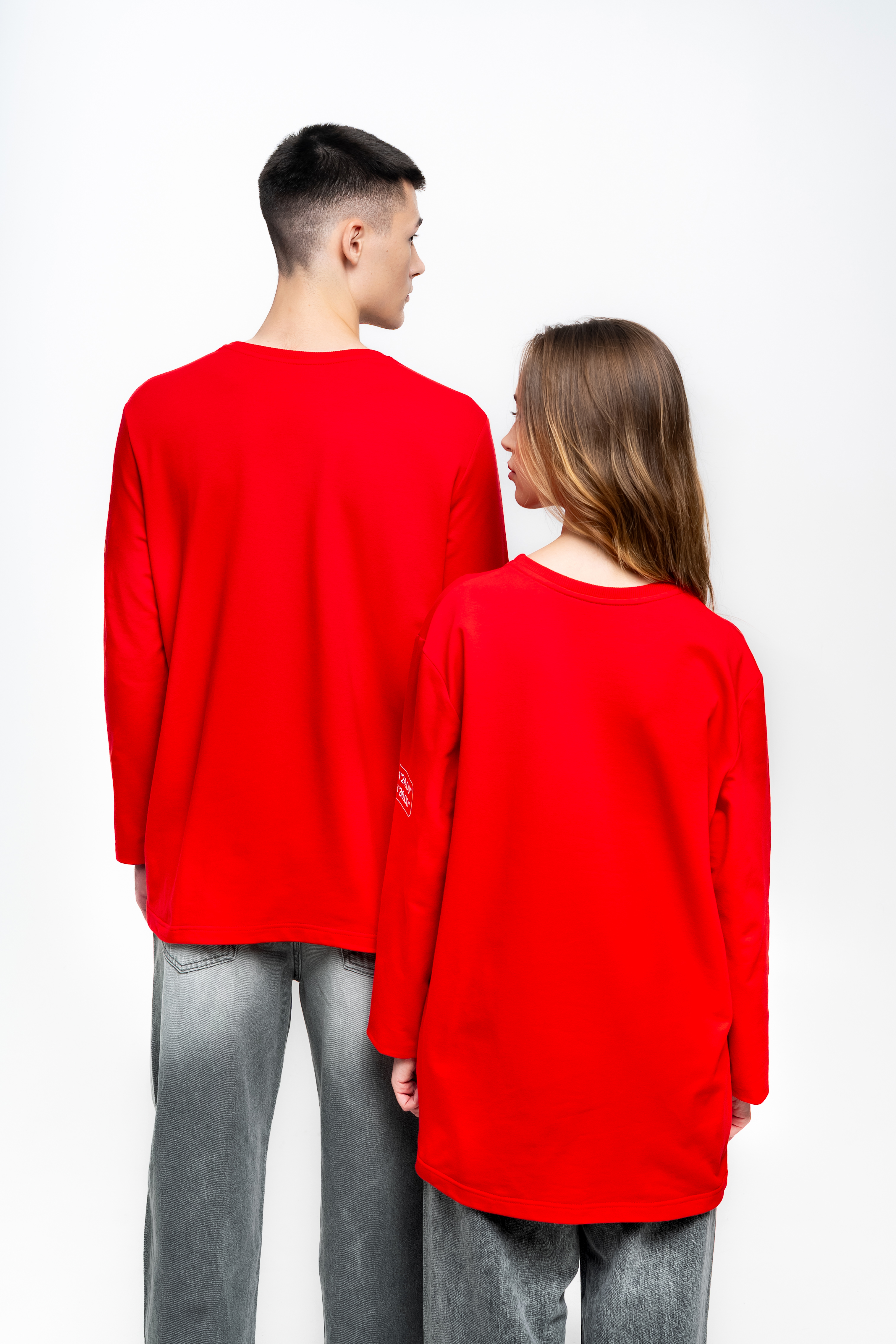 Красный лонгслив - Изображение 14