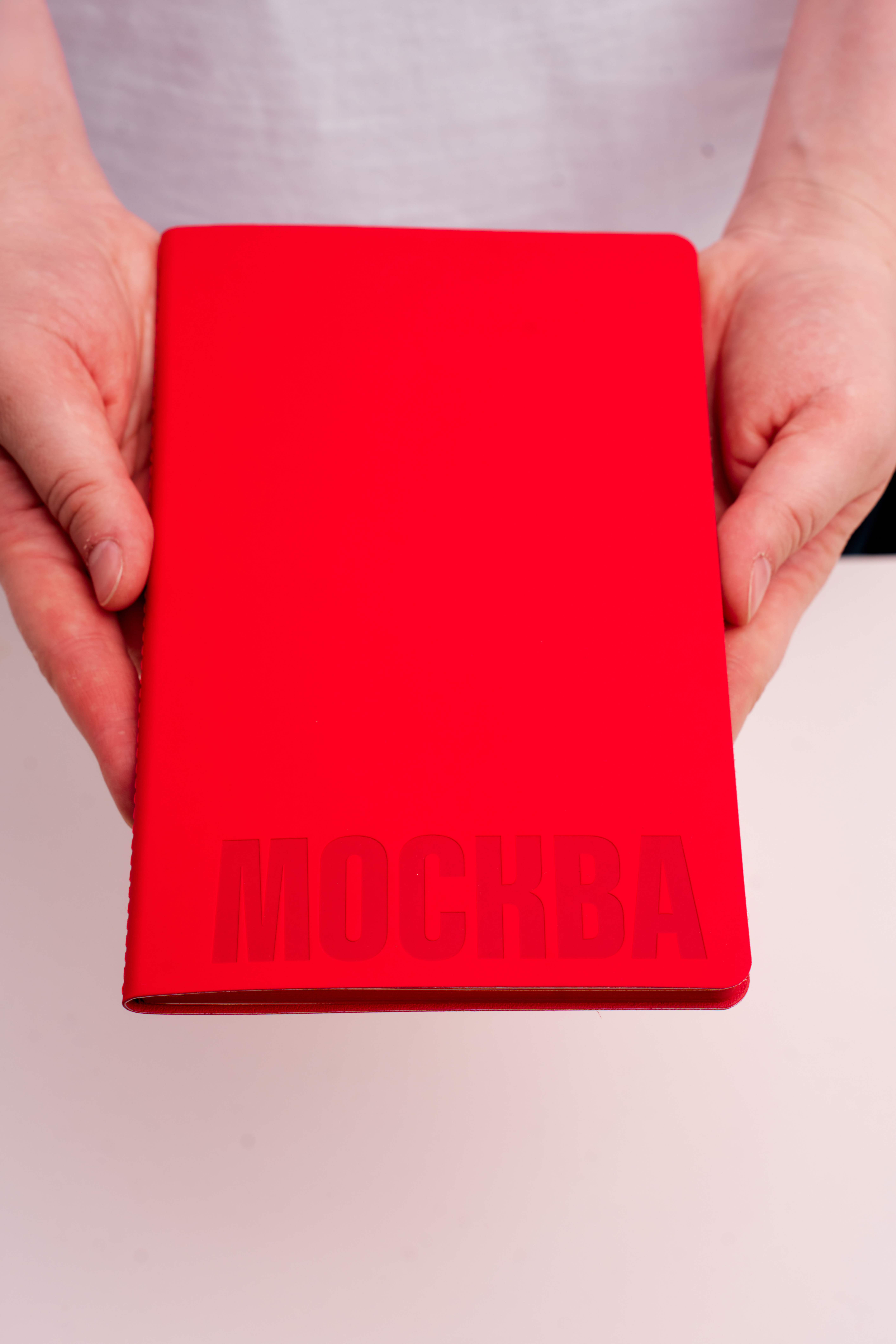Блокнот красный с логотипом