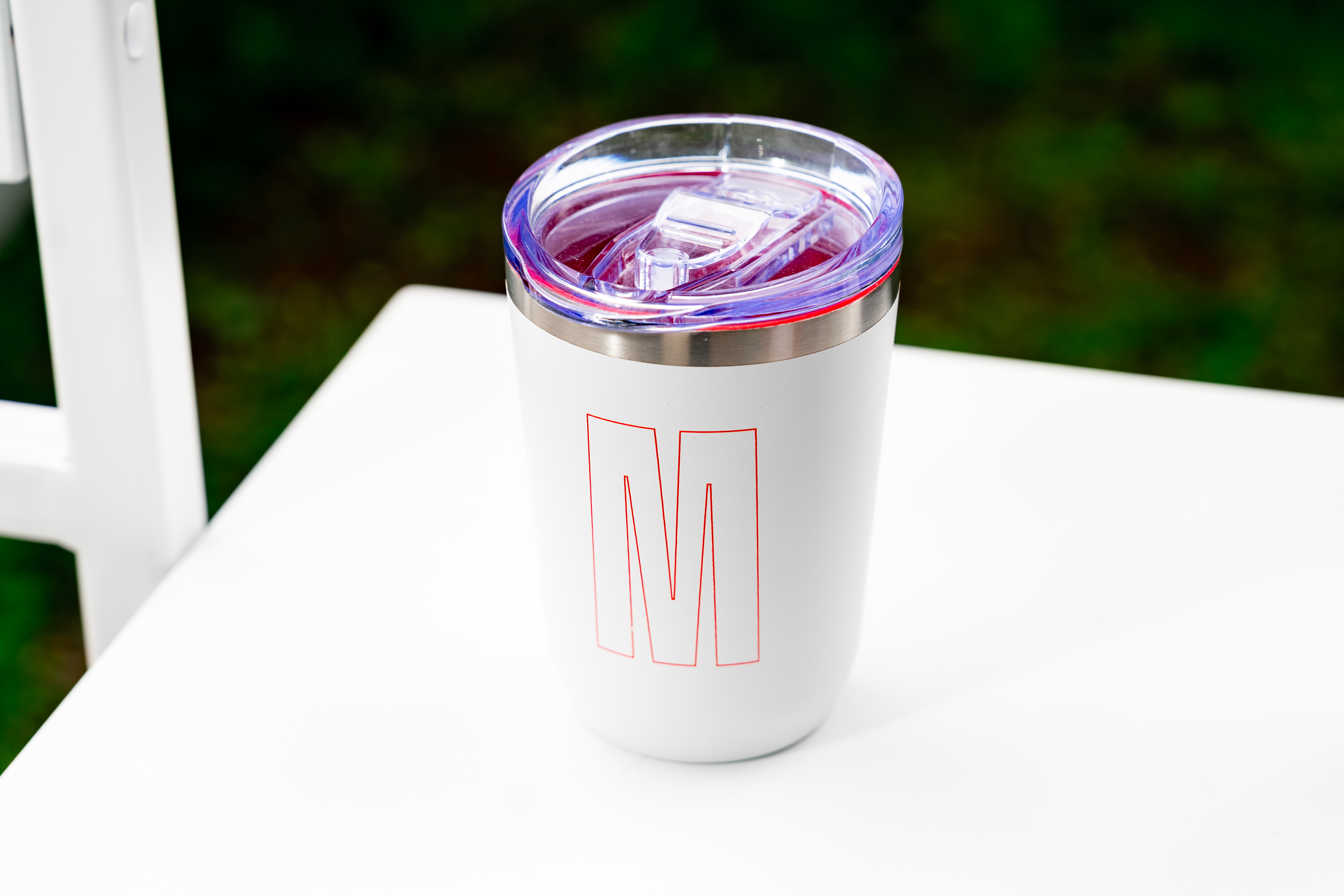 Термокружка вакуумная белая