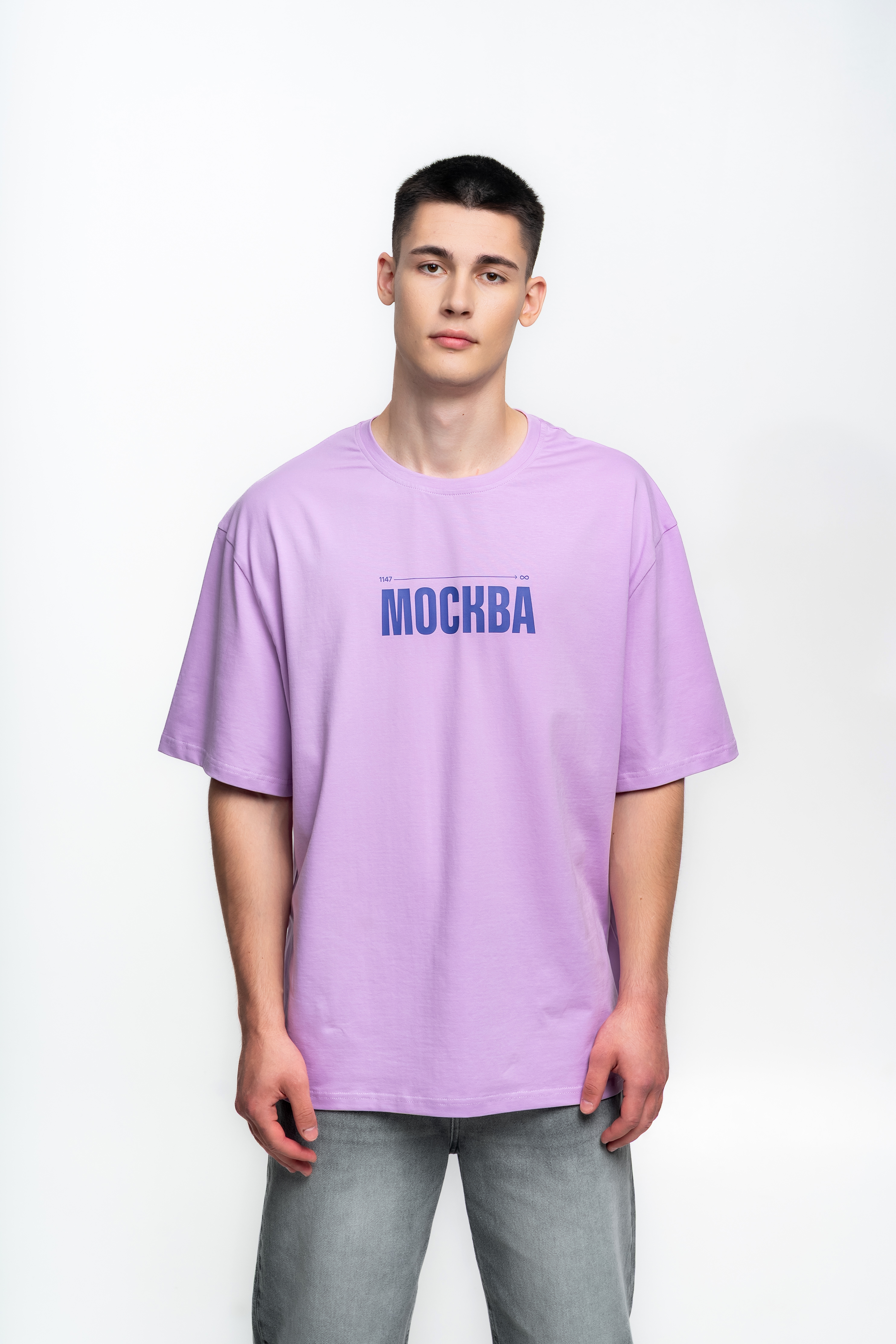 Сиреневая футболка с фиолетовым логотипом - Изображение 6
