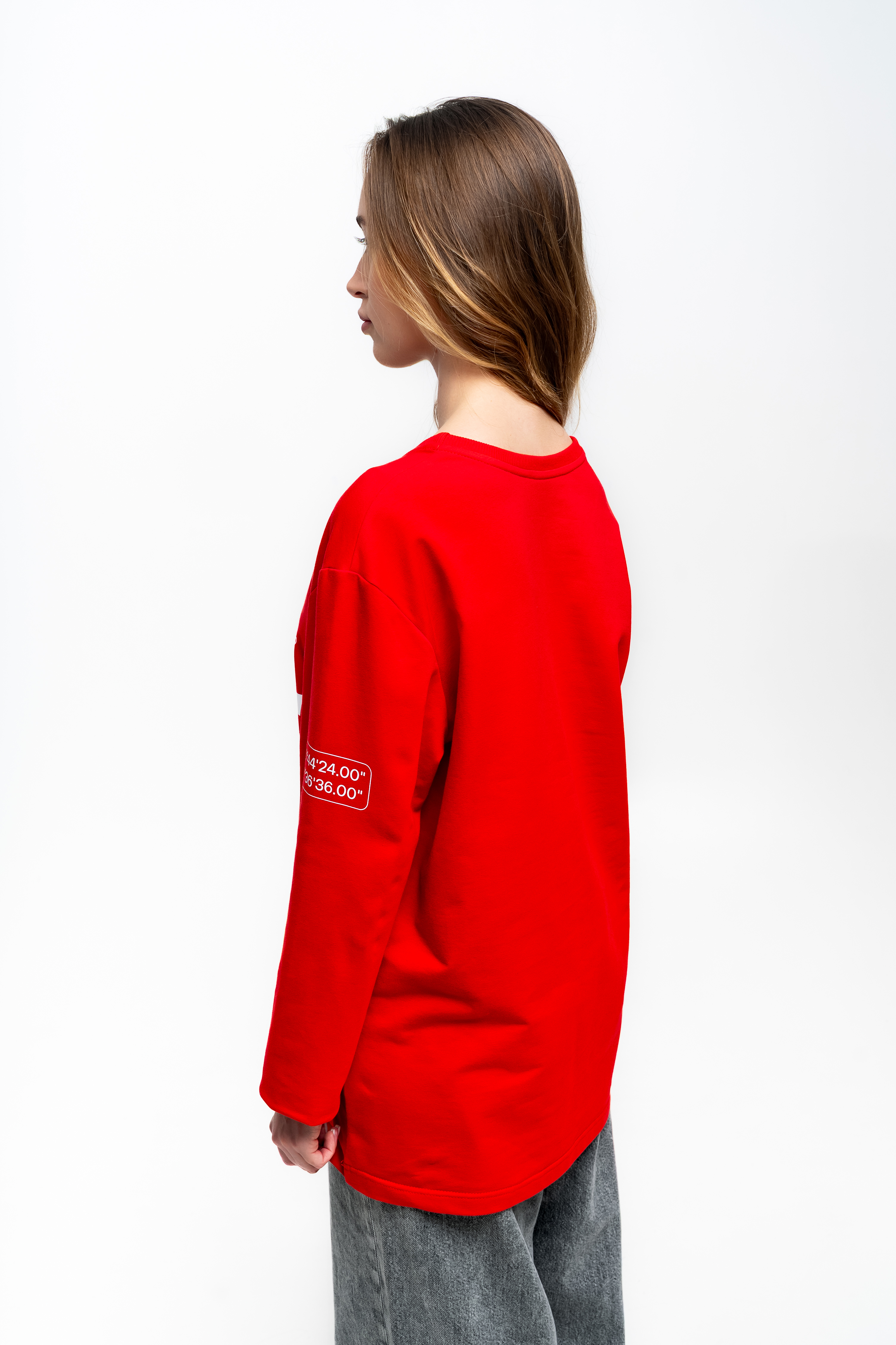 Красный лонгслив - Изображение 12