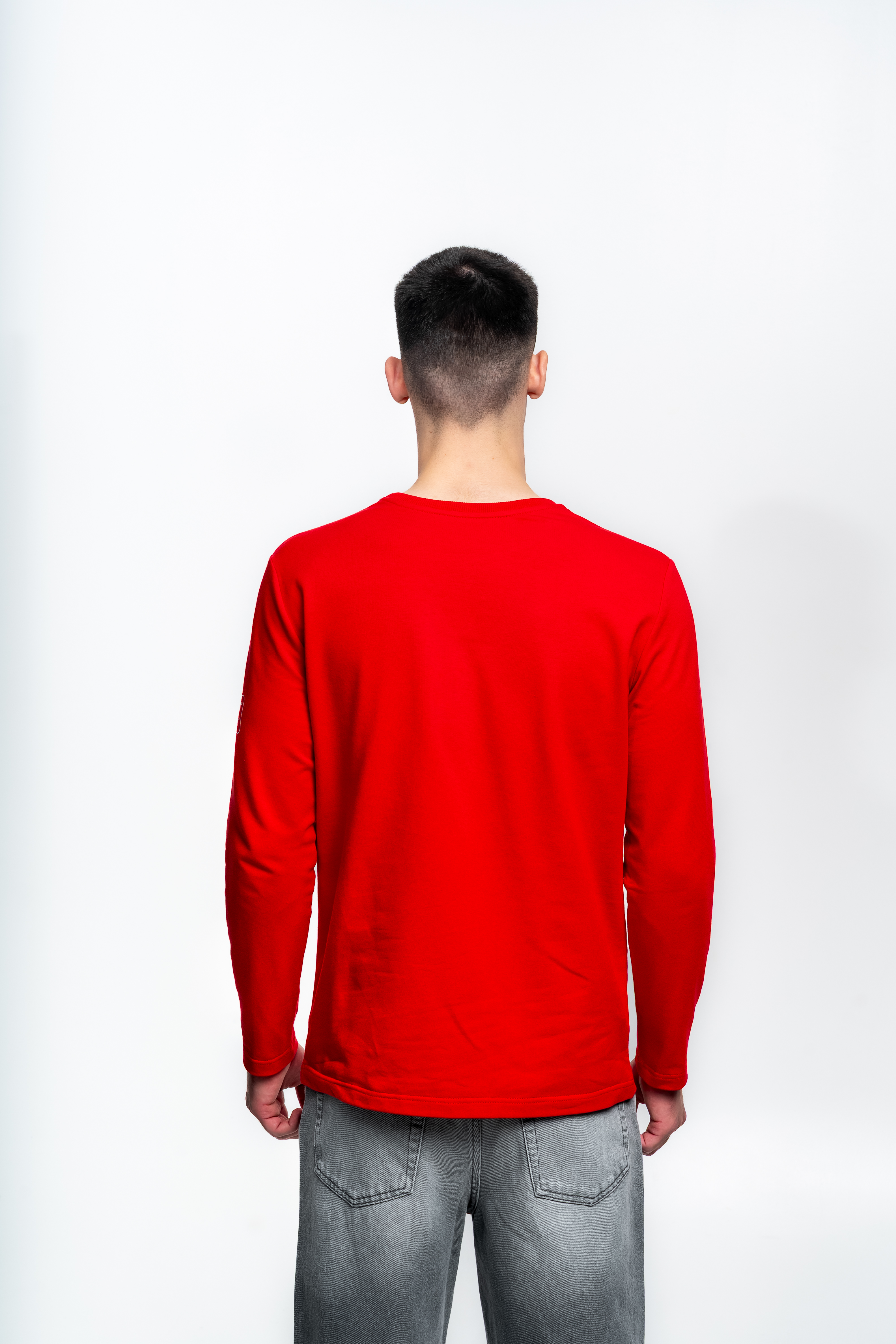 Красный лонгслив - Изображение 4