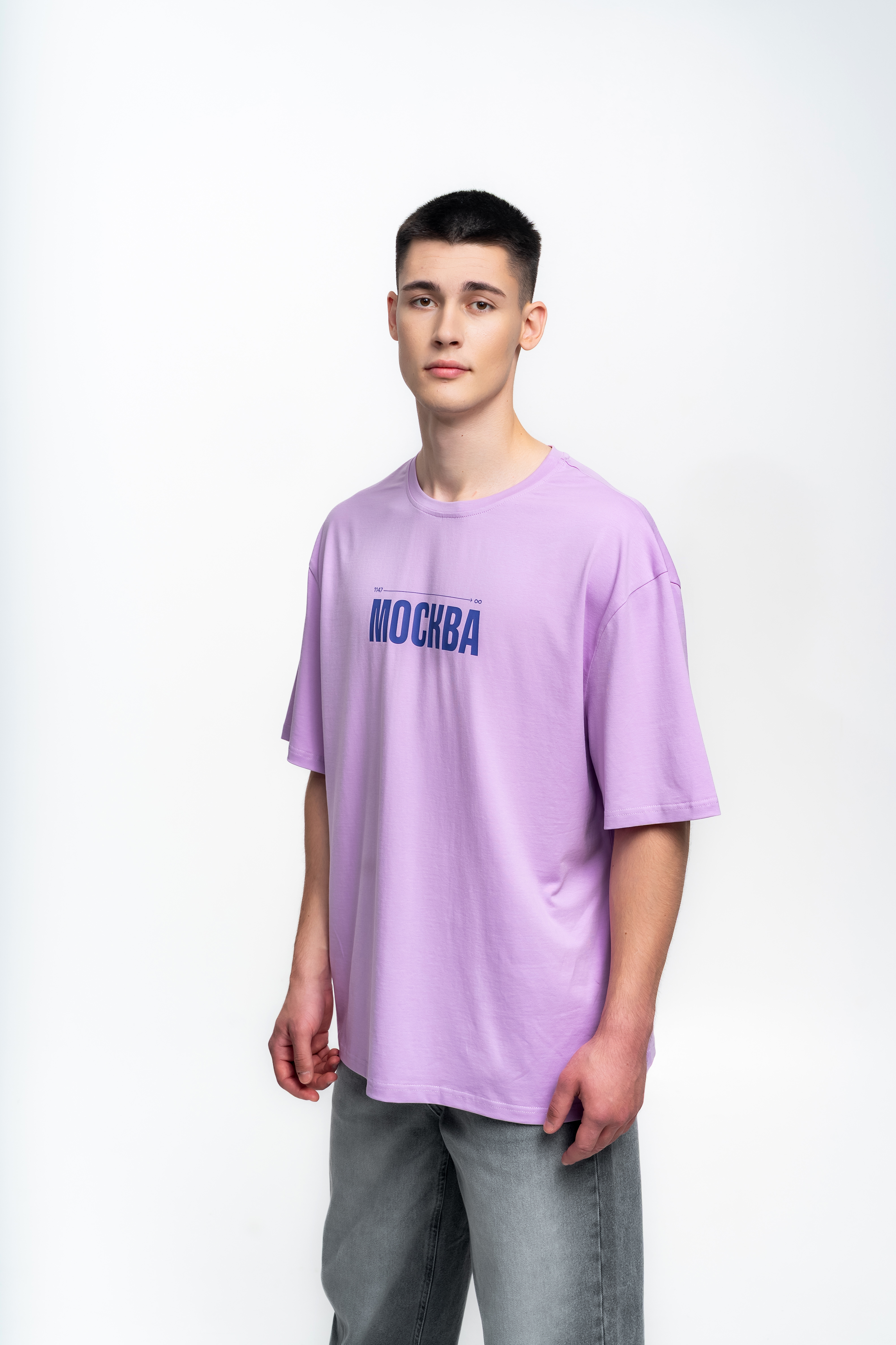 Сиреневая футболка с фиолетовым логотипом - Изображение 8